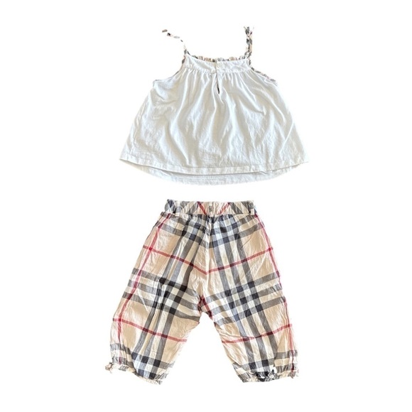 Burberry girls top and pant set size 4 - Picture 2 of 7